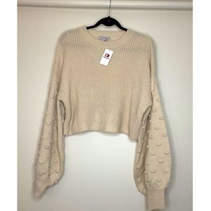 NWT Buckle cream jumper
